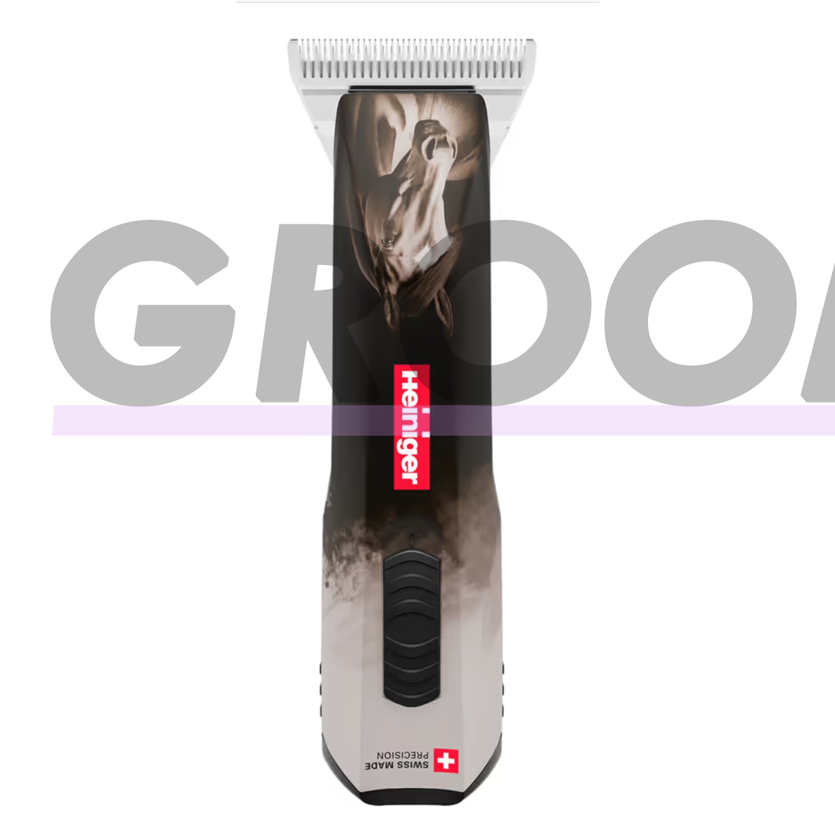 Heiniger Opal Horse Cordless Clipper – belaidė žirgų kirpimo mašinėlė, skirta preciziškiems darbams, su 10WF galvute.