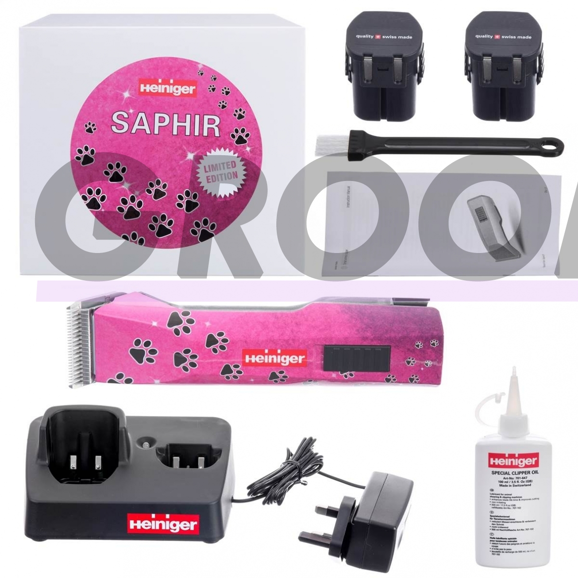 Heiniger Saphir Pink Limited Edition belaidė mašinėlė 4