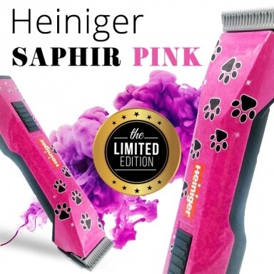 Heiniger Saphir Pink Limited Edition belaidė mašinėlė Heiniger Saphir Pink Limited Edition belaidė mašinėlė