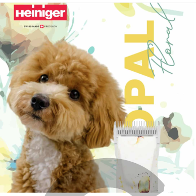 Heiniger Opal Floral – 2 greičių profesionali ir itin tyli belaidė gyvūnų kirpimo mašinėlė su 1,5 mm peiliuku 12