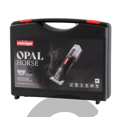 Heiniger Opal Horse Cordless Clipper – belaidė žirgų kirpimo mašinėlė, skirta preciziškiems darbams, su 10WF galvute. 2