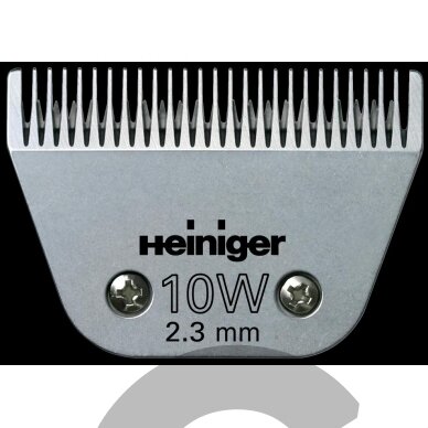 "Heiniger" kirpimo galvutė Nr. 10 - 2,3 mm, skirta dideliems gyvūnams "Heiniger" kirpimo galvutė Nr. 10 - 2,3 mm, skirta dideliems gyvūnams