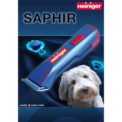 Heiniger Saphir Style profesionali kirpimo mašinėlė - 2 baterijos - galvutė 1,5mm