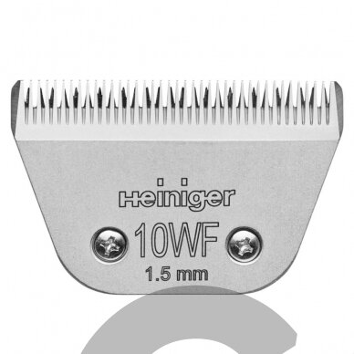 "Heiniger Saphir Blade 10WF" - plati 1,5 mm Snap-On kirpimo galvutė "Heiniger Saphir Blade 10WF" - plati 1,5 mm Snap-On kirpimo galvutė