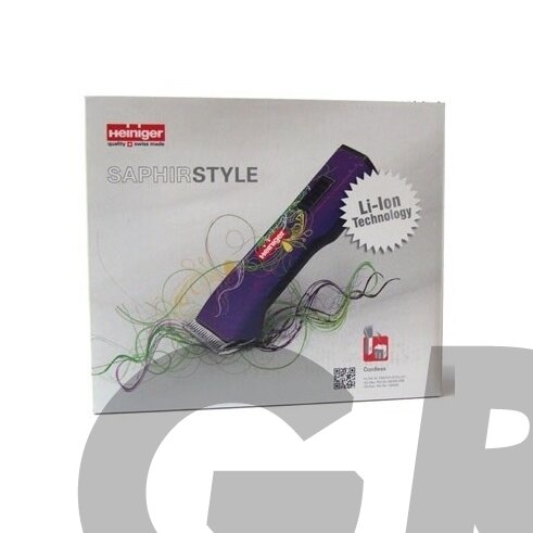 Heiniger Saphir Style kirpimo mašinėlė su dviem baterijomis + kirpimo galvutė Nr. 10 (1,5 mm) 3