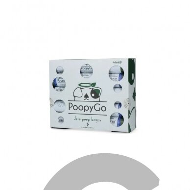 "Holland PoopyGo Bio Poop Bags" dėžutė, 30 ritinėlių - biologiškai suyrantys maišeliai šunų ekskrementams, levandų spalvos 1 "Holland PoopyGo Bio Poop Bags" dėžutė, 30 ritinėlių - biologiškai suyrantys maišeliai šunų ekskrementams, levandų spalvos 1