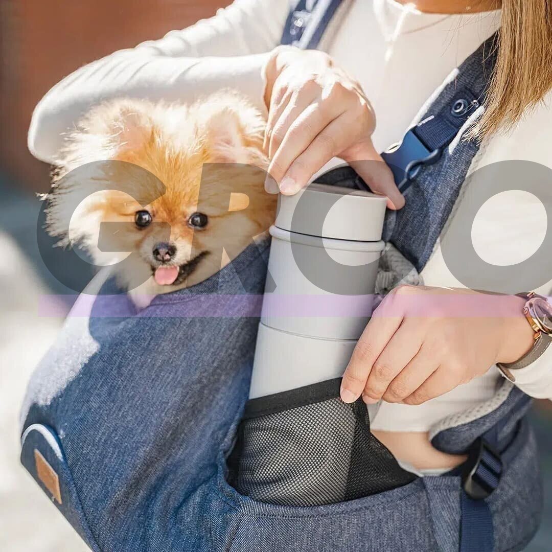 Hug Pack Dog Sling Carrier - переноска на груди для маленьких собак 3 Hug Pack Dog Sling Carrier - переноска на груди для маленьких собак 3