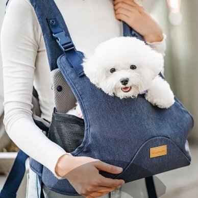 Hug Pack Dog Sling Carrier - переноска на груди для маленьких собак 1 Hug Pack Dog Sling Carrier - переноска на груди для маленьких собак 1