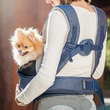 Hug Pack Dog Sling Carrier - переноска на груди для маленьких собак 2 Hug Pack Dog Sling Carrier - переноска на груди для маленьких собак 2