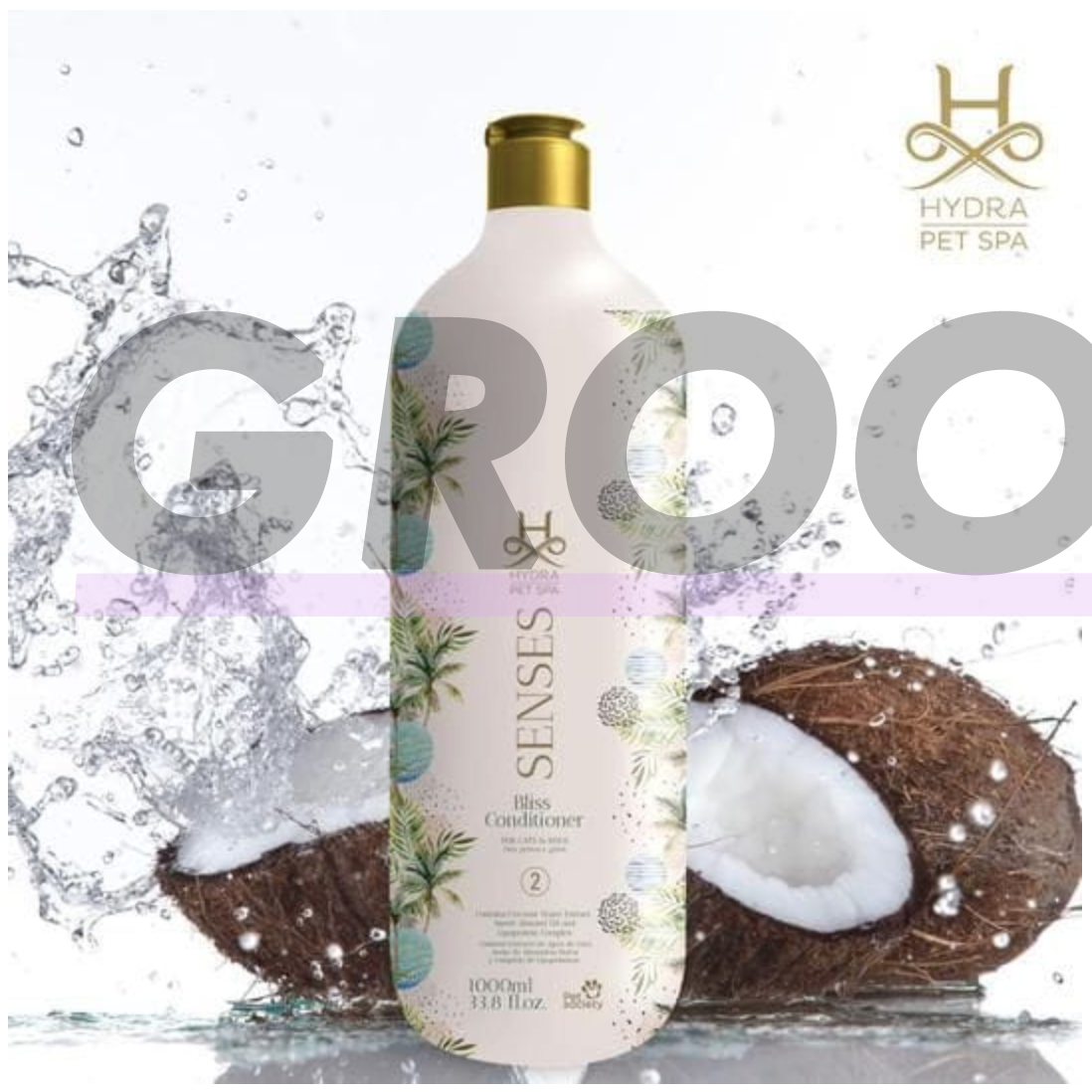 Hydra Pet Spa - Senses Bliss Conditioner - drėkinantis ir regeneruojantis kondicionierius su kokosų vandens ekstraktu, 1l