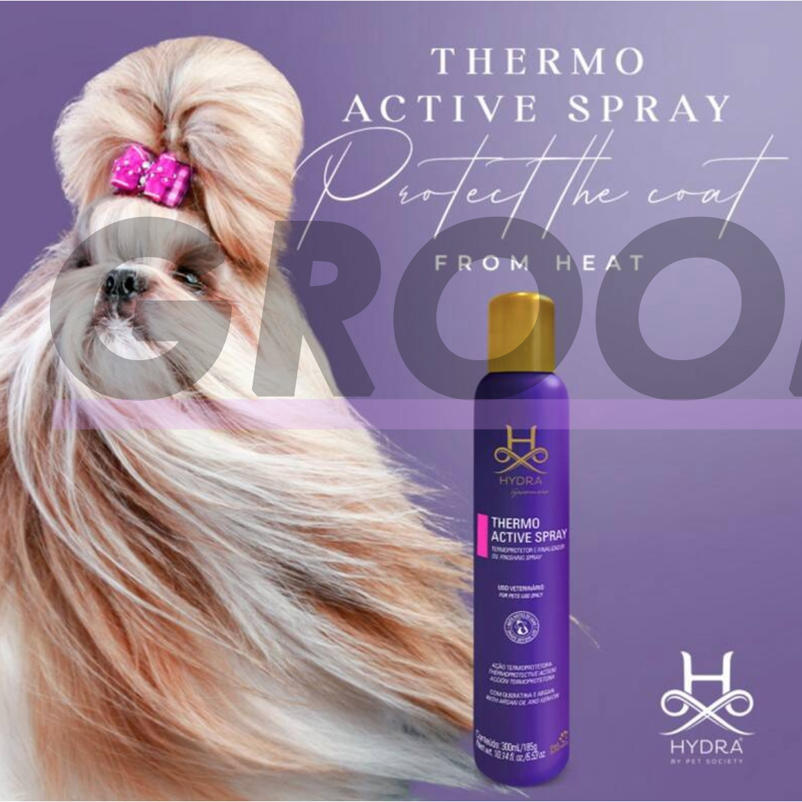 „Hydra Thermo Active Oil Finishing Spray“ - aerozolinis purškiklis švelniai ir glotniai kailio apdailai, 300 ml 1