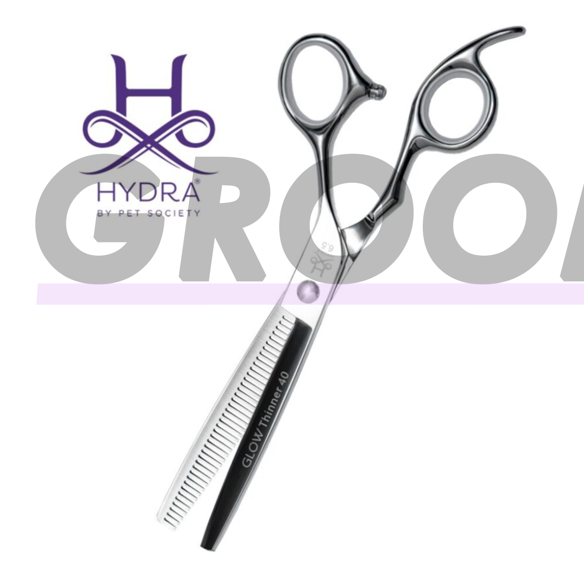 „Hydra GLOW“ filiravimo žirklės – 6,5 colio, 40 dantų (40T)