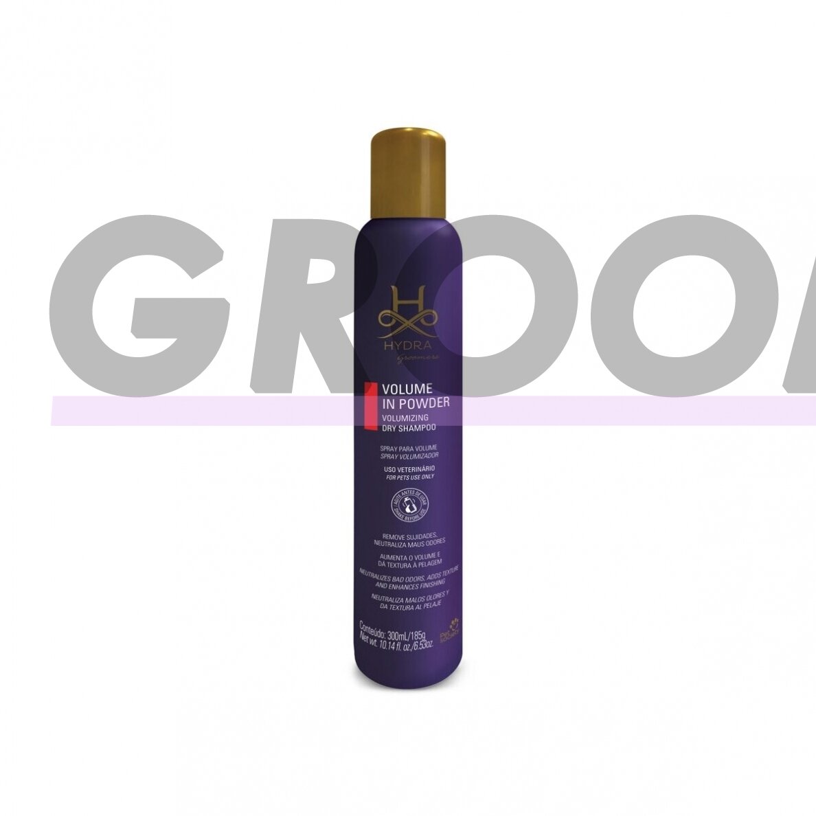 Hydra Groomers Volume in Powder, 300 ml - profesionalams, pašalina riebalų perteklių ir kvapą, idealiai tinka trimingavimui. Hydra Groomers Volume in Powder, 300 ml - profesionalams, pašalina riebalų perteklių ir kvapą, idealiai tinka trimingavimui.