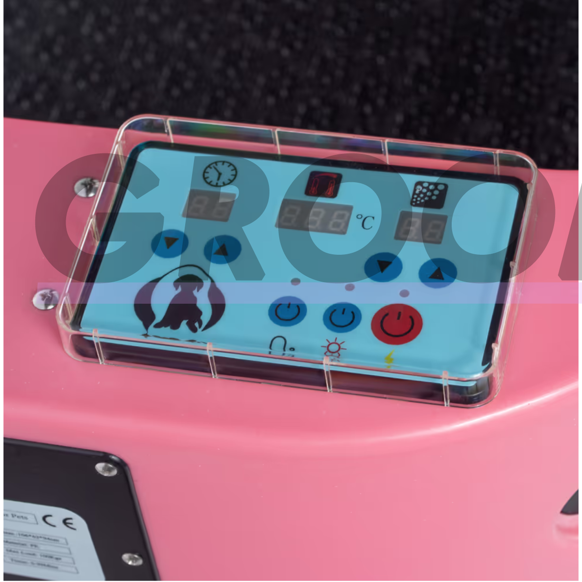 Hydro Therapy Dog Spa Pink Tub - profesionali vonia su SPA sistema ir ozono funkcija, rožinė-balta 3