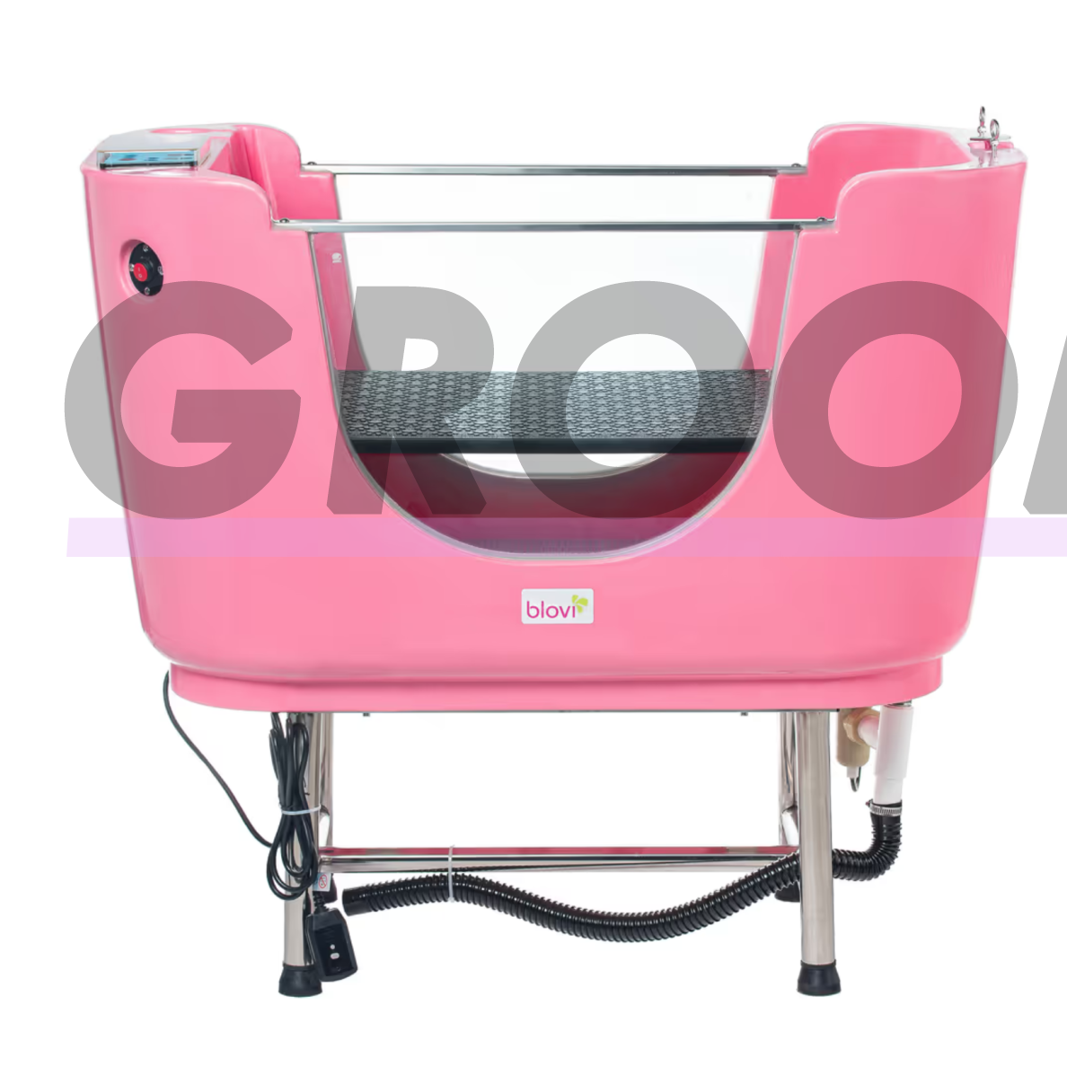 Hydro Therapy Dog Spa Pink Tub - profesionali vonia su SPA sistema ir ozono funkcija, rožinė-balta 1