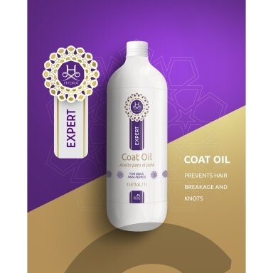 "Hydra Expert Coat Oil", 1000 ml - kačių ir šunų kailio apsauginis aliejus "Hydra Expert Coat Oil", 1000 ml - kačių ir šunų kailio apsauginis aliejus
