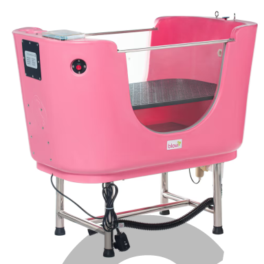 Hydro Therapy Dog Spa Pink Tub - profesionali vonia su SPA sistema ir ozono funkcija, rožinė-balta Hydro Therapy Dog Spa Pink Tub - profesionali vonia su SPA sistema ir ozono funkcija, rožinė-balta