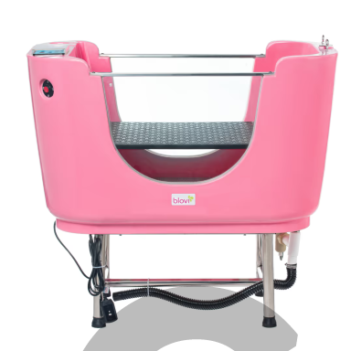 Hydro Therapy Dog Spa Pink Tub - profesionali vonia su SPA sistema ir ozono funkcija, rožinė-balta Hydro Therapy Dog Spa Pink Tub - profesionali vonia su SPA sistema ir ozono funkcija, rožinė-balta
