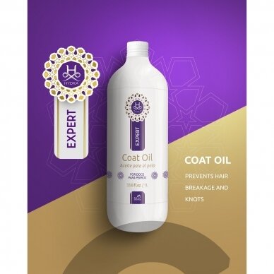 "Hydra Expert Coat Oil", 1000 ml - kačių ir šunų kailio apsauginis aliejus 1