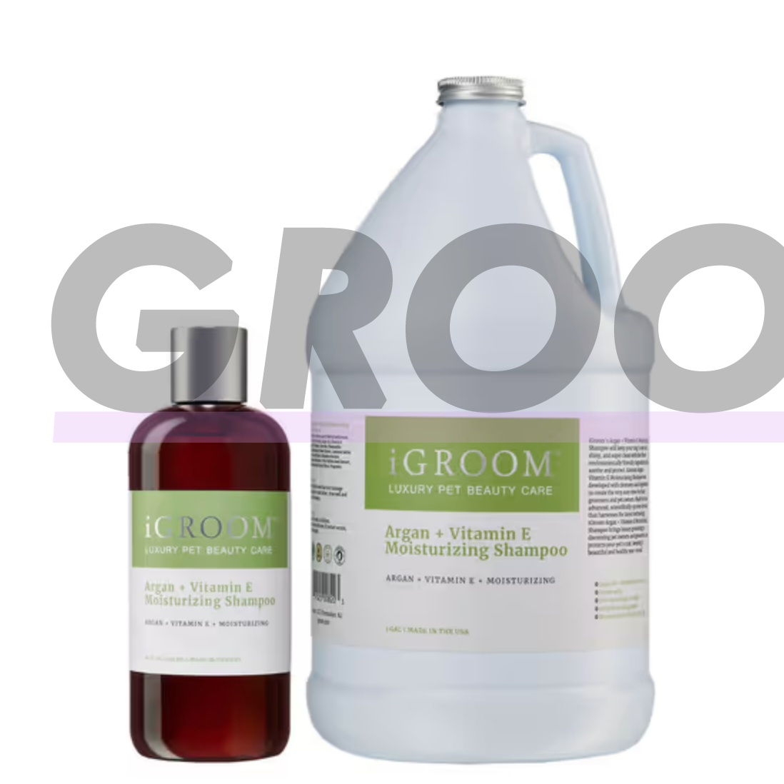 "iGroom Argan Vitamin E Shampoo" - drėkinamasis ir valomasis šampūnas šunims, koncentratas 1:16