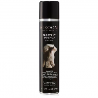 iGroom Freeze It Hairspray 283 г - профессиональный лак для волос сильной фиксации для собак iGroom Freeze It Hairspray 283 г - профессиональный лак для волос сильной фиксации для собак