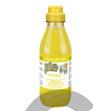 Iv San Bernard - szampon z Iv San Bernard Fruit of the Groomer Ginger & Elderberry Shampoo - valomasis šampūnas su imbiero ir šeivamedžio uogų ekstraktu, skirtas šunims ir katėms, koncentratas 1:3 2 Iv San Bernard - szampon z Iv San Bernard Fruit of the Groomer Ginger & Elderberry Shampoo - valomasis šampūnas su imbiero ir šeivamedžio uogų ekstraktu, skirtas šunims ir katėms, koncentratas 1:3 2