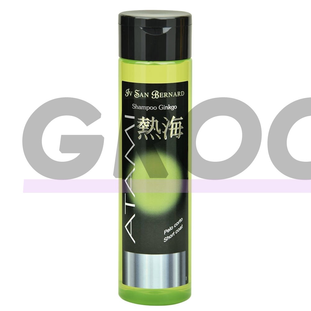 IV San Bernard Atami Ginkgo Shampoo 300ml - stiprinamasis šampūnas trumpam kailiui su dviskiaučių ginkmedžių ekstraktu