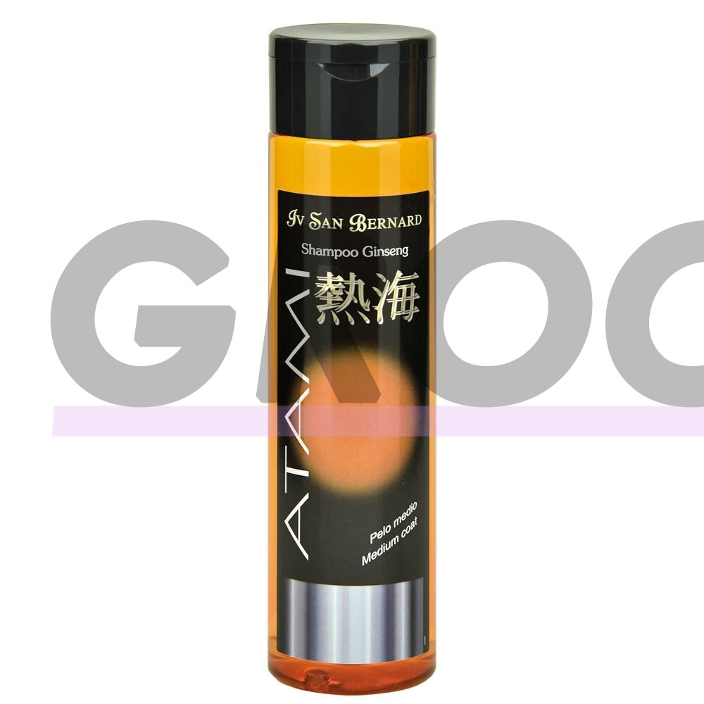 Iv San Bernard Atami Ginseng Shampoo 300ml - vantioksidacinis šampūnasidutinio ilgio kailiui su ženšeniu Iv San Bernard Atami Ginseng Shampoo 300ml - vantioksidacinis šampūnasidutinio ilgio kailiui su ženšeniu