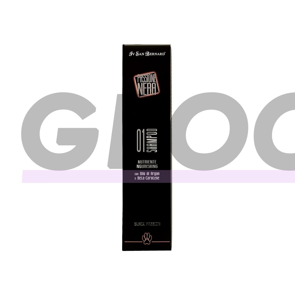 Iv San Bernard Black Passion 01 Shampoo - šampūnas šunims su argano aliejumi ir jūros dumblių ekstraktais - talpa: 250ml 1