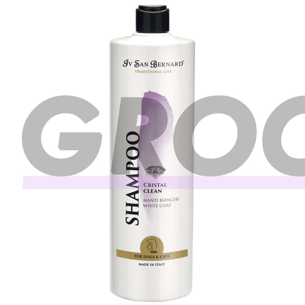 Iv San Bernard Cristal Clean Shampoo - шампунь для белой и светлой шерсти - Объем: 1 л