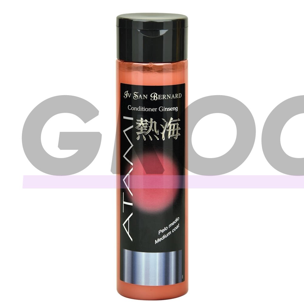 Iv San Bernard Atami Ginseng Conditioner 300ml - Stipriai regeneruojantis kondicionierius vidutinio ilgio šunų ir kačių kailiui su ženšeniu