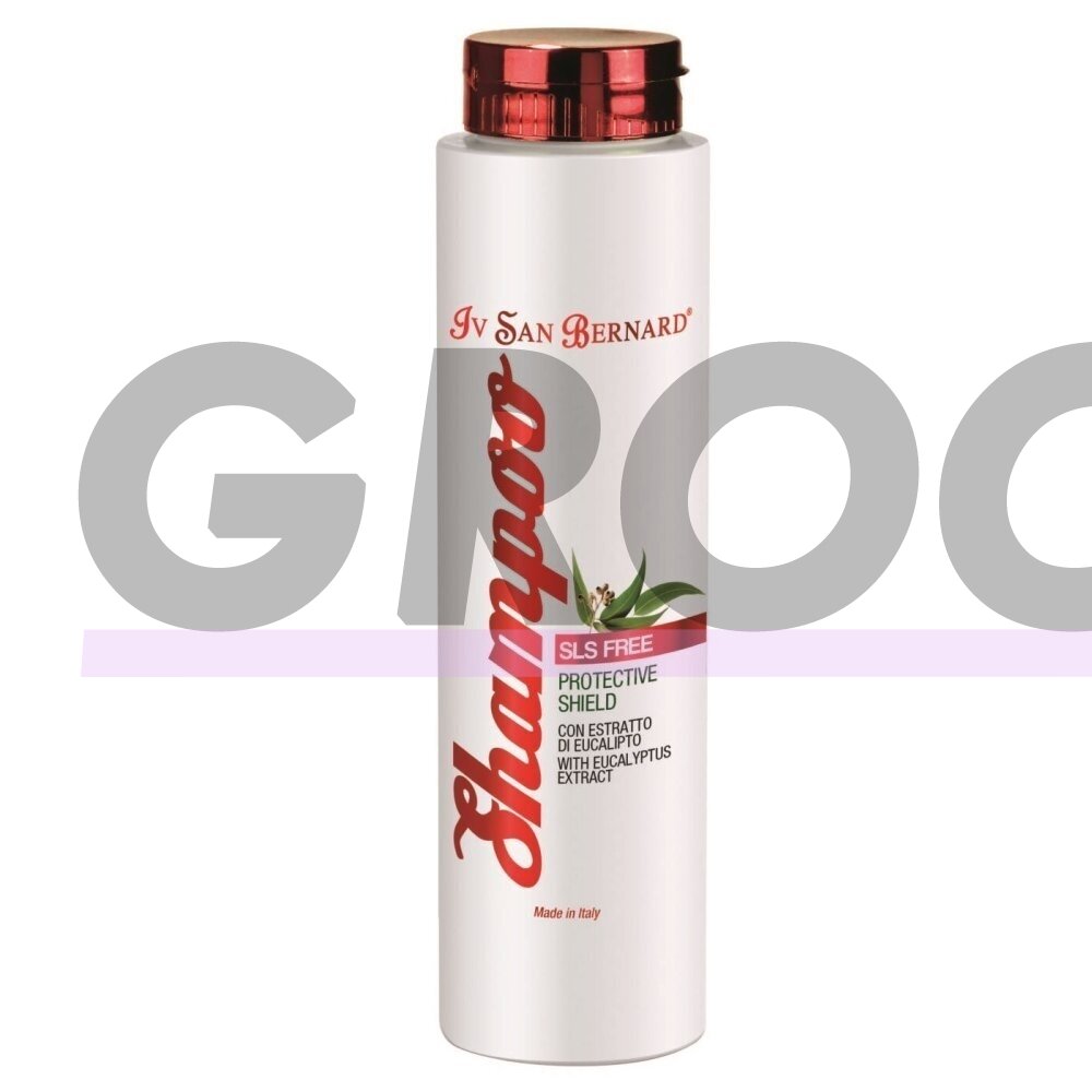 Iv San Bernard Protective Shield Shampoo - apsauginis šampūnas nuo parazitų, su eukalipto ir mėtų ekstraktu - talpa:300ml Iv San Bernard Protective Shield Shampoo - apsauginis šampūnas nuo parazitų, su eukalipto ir mėtų ekstraktu - talpa:300ml