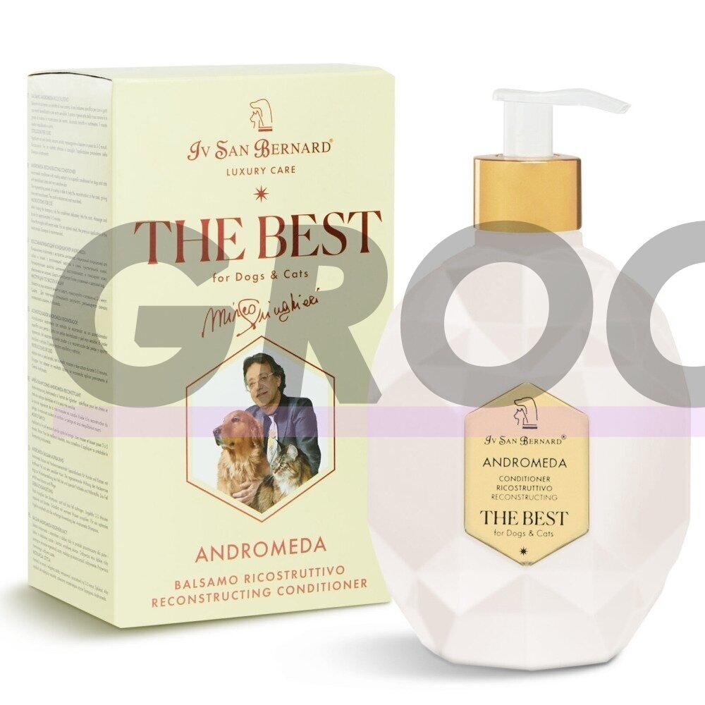 Iv San Bernard The Best Andromeda Conditioner - regeneruojantis kondicionierius jautrią odą turintiems šunims ir katėms Iv San Bernard The Best Andromeda Conditioner - regeneruojantis kondicionierius jautrią odą turintiems šunims ir katėms