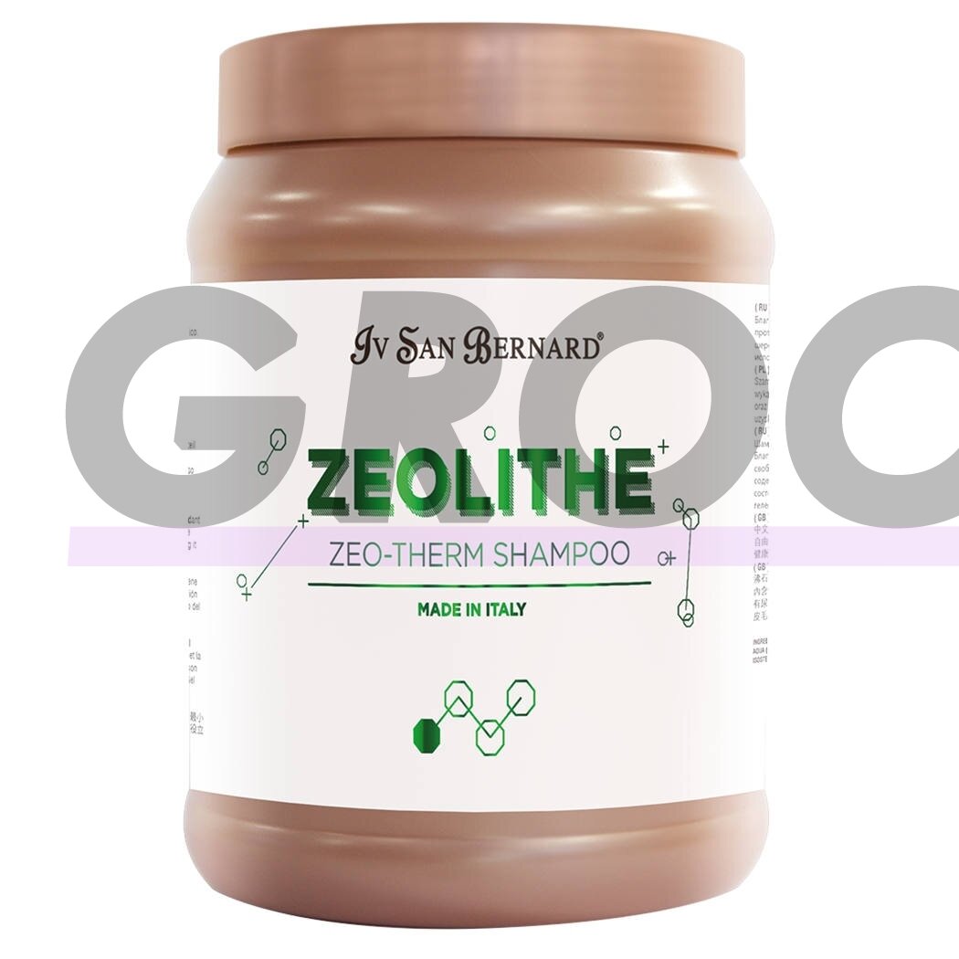 Iv San Bernard Zeolithe Zeo-Therm Shampoo 1L - мягко очищающий и увлажняющий шампунь для всех типов шерсти, с цеолитом и мочевиной