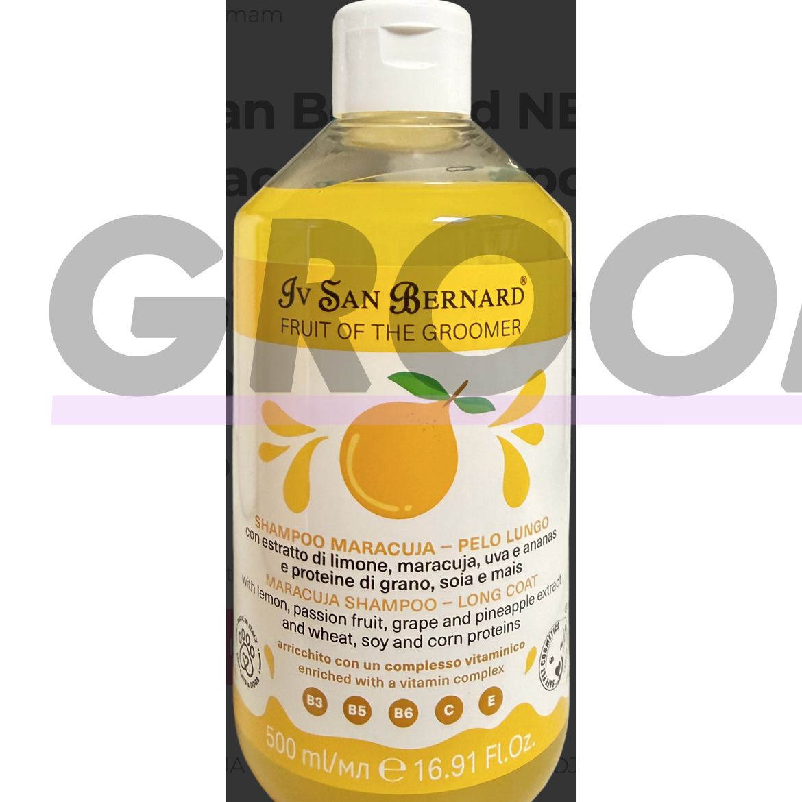 Iv San Bernard - Pasiflorų šampūnas ilgiems plaukams - Talpa: 500ml 1 Iv San Bernard - Pasiflorų šampūnas ilgiems plaukams - Talpa: 500ml 1