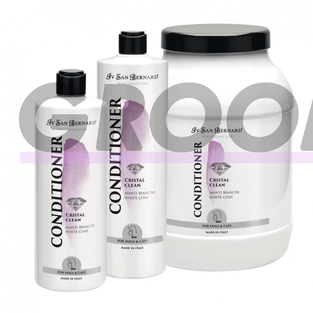 Iv San Bernard Cristal Clean Conditioner - kondicionierius, skirtas šunų ir kačių kailio spalvos pokyčiams šalinti