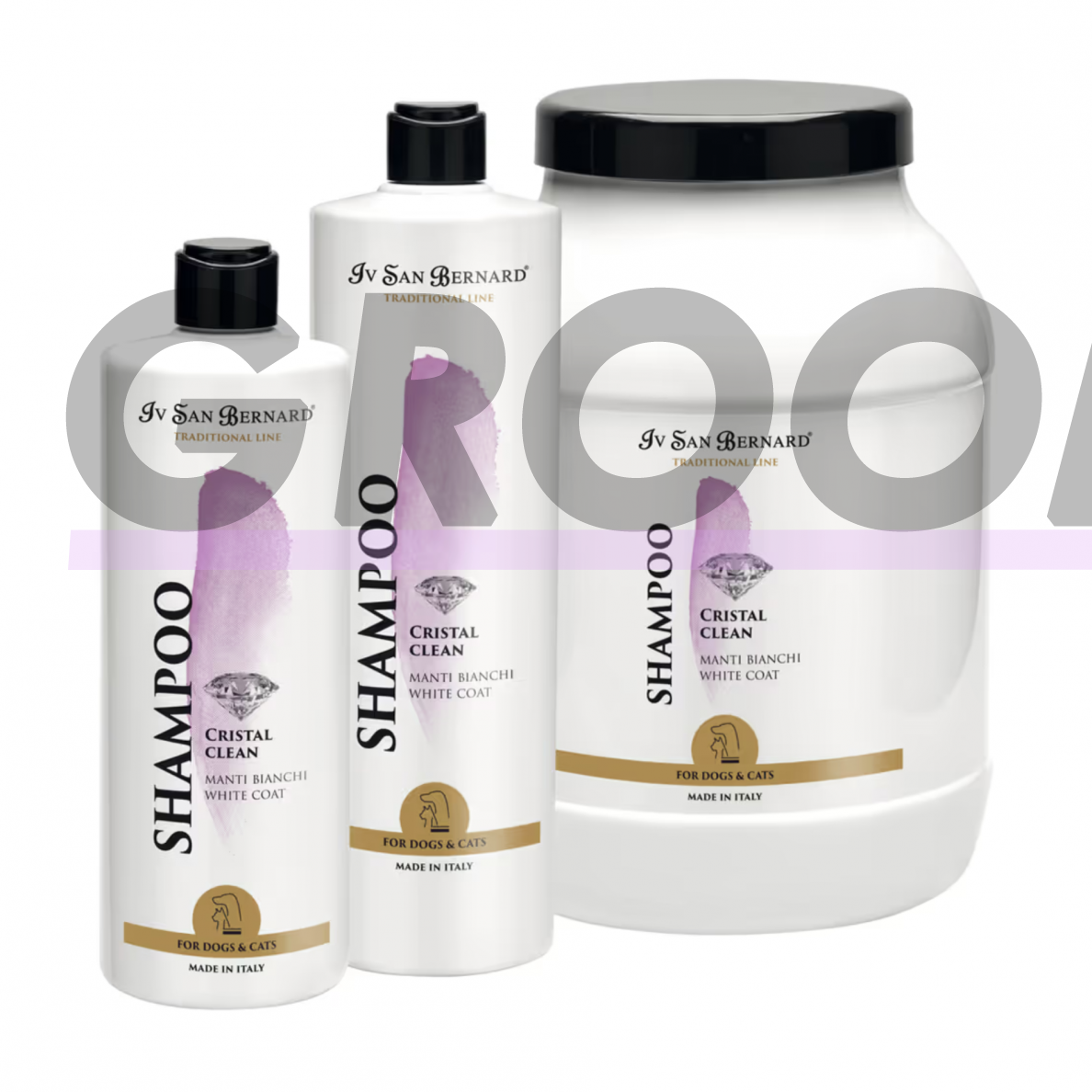 Iv San Bernard Cristal Clean Shampoo - шампунь для белых и светлых шерстей - Объем: 500 мл 1