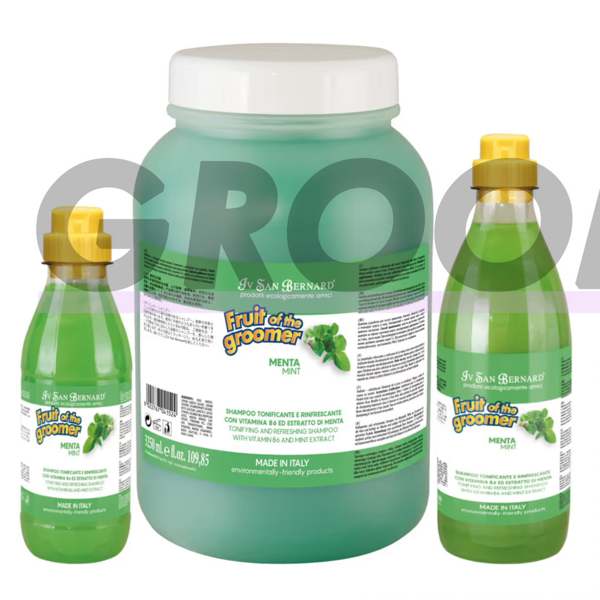 Iv San Bernard Fruit of Groomer Menta Shampoo - освежающий мятный шампунь, для всех типов шерсти, концентрат 1:3 Iv San Bernard Fruit of Groomer Menta Shampoo - освежающий мятный шампунь, для всех типов шерсти, концентрат 1:3