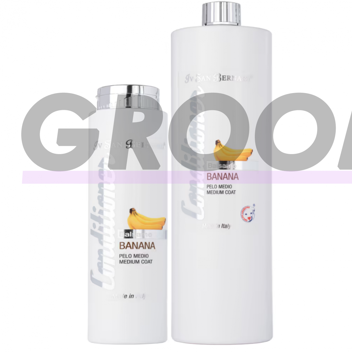 Iv San Bernard SLS Free Banana Conditioner - банановый кондиционер для собак с полудлинной шерстью, не содержит SLS