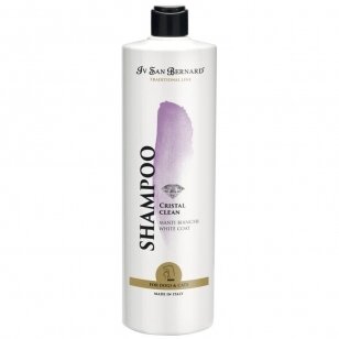 Iv San Bernard Cristal Clean Shampoo - šampūnas baltam ir šviesiam kailiui - talpa: 1L