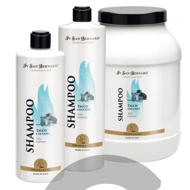 Iv San Bernard Talc Shampoo - švelnus šampūnas su talku šuniukams ir kačiukams