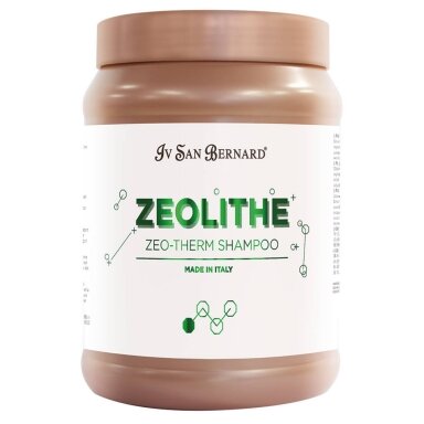 Iv San Bernard Zeolithe Zeo-Therm Shampoo 1L - мягко очищающий и увлажняющий шампунь для всех типов шерсти, с цеолитом и мочевиной