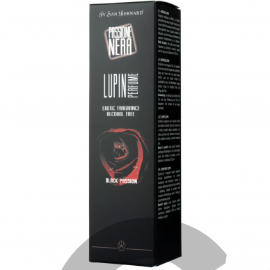 Iv San Bernard Black Passion Perfume Lupin- ilgai išliekantys kvepalai šunims, pasižymintys elegantišku, egzotišku aromatu, be alkoholio 1