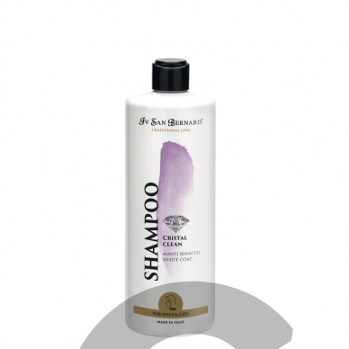 Iv San Bernard Cristal Clean Shampoo - шампунь для белых и светлых шерстей - Объем: 500 мл