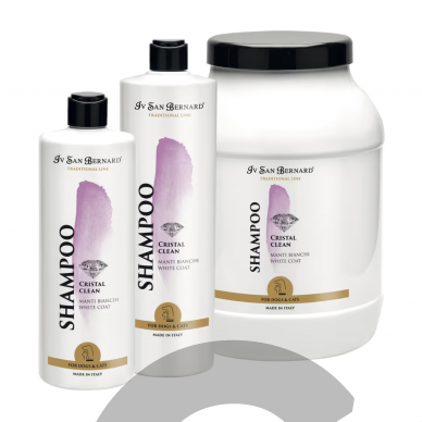 Iv San Bernard Cristal Clean Shampoo - шампунь для белых и светлых шерстей - Объем: 500 мл 1 Iv San Bernard Cristal Clean Shampoo - шампунь для белых и светлых шерстей - Объем: 500 мл 1