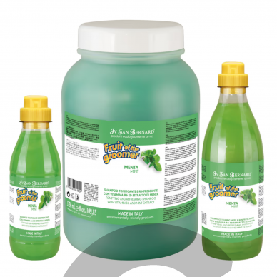 Iv San Bernard Fruit of Groomer Menta Shampoo - освежающий мятный шампунь, для всех типов шерсти, концентрат 1:3 Iv San Bernard Fruit of Groomer Menta Shampoo - освежающий мятный шампунь, для всех типов шерсти, концентрат 1:3