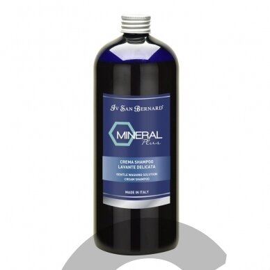 Iv San Bernard Mineral Plus Cream Shampoo - kreminis šampūnas šunims ir katėms, sergantiems dermatitu, koncentratas 1:5 - Talpa: 1L Iv San Bernard Mineral Plus Cream Shampoo - kreminis šampūnas šunims ir katėms, sergantiems dermatitu, koncentratas 1:5 - Talpa: 1L