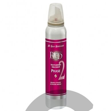 Iv San Bernard Mineral Red Activating Mousse Treatment Phase 2 200ml - Nr. 2 putos aktyvuojanti restruktūrizavimo priemonė šunims ir katėms Iv San Bernard Mineral Red Activating Mousse Treatment Phase 2 200ml - Nr. 2 putos aktyvuojanti restruktūrizavimo priemonė šunims ir katėms