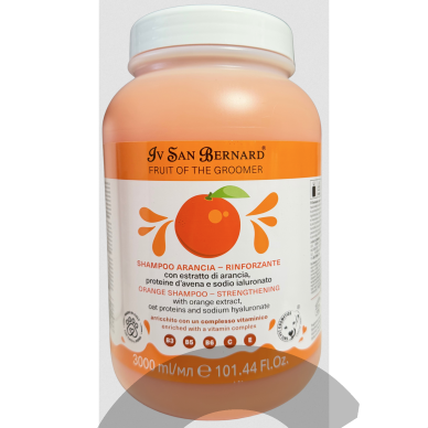 Iv San Bernard Fruit of the Groomer Orange Shampoo - apelsinų šampūnas šunims ir katėms, stiprinantis ir subalansuojantis riebalų išsiskyrimą, koncentratas 1:3 3 Iv San Bernard Fruit of the Groomer Orange Shampoo - apelsinų šampūnas šunims ir katėms, stiprinantis ir subalansuojantis riebalų išsiskyrimą, koncentratas 1:3 3