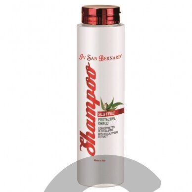 Iv San Bernard Protective Shield Shampoo - apsauginis šampūnas nuo parazitų, su eukalipto ir mėtų ekstraktu - talpa:300ml Iv San Bernard Protective Shield Shampoo - apsauginis šampūnas nuo parazitų, su eukalipto ir mėtų ekstraktu - talpa:300ml